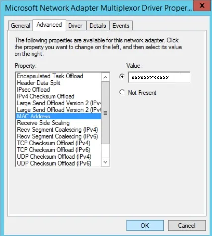 Tor change the MAC address onWindows 10
